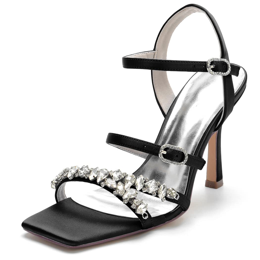 Fwralf Women's High Heel Sandals - Open Toe Stiletto Pumps with Ankle Strap for Wedding, Party & Evening Wear | Elegant Dress Shoes for Prom, Cocktail & Special Occasions