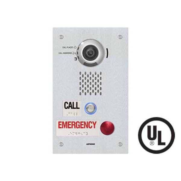 Aiphone IX DVF 2RA IP Video Emergency Door Station - Secure Entry System for Homes & Businesses | Weatherproof Outdoor Intercom with Night Vision & Remote Access