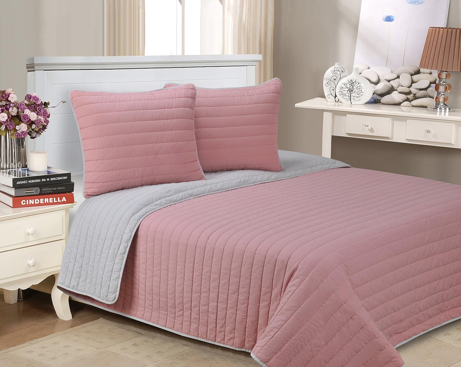 Classic All Season Reversible Blanket - Soft & Cozy for Bed, Sofa, Travel - Perfect for Winter & Summer Use