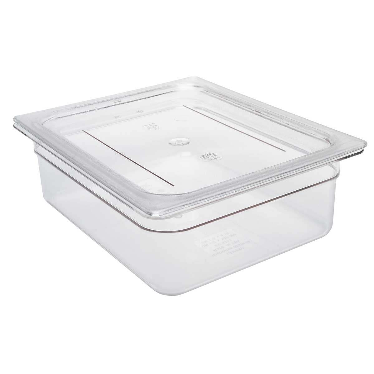 Cambro 20CWC135 Camwear Clear 1/2 Size Flat Food Pan Lid - Durable Food Storage Cover for Commercial Kitchens, Catering & Buffet Service