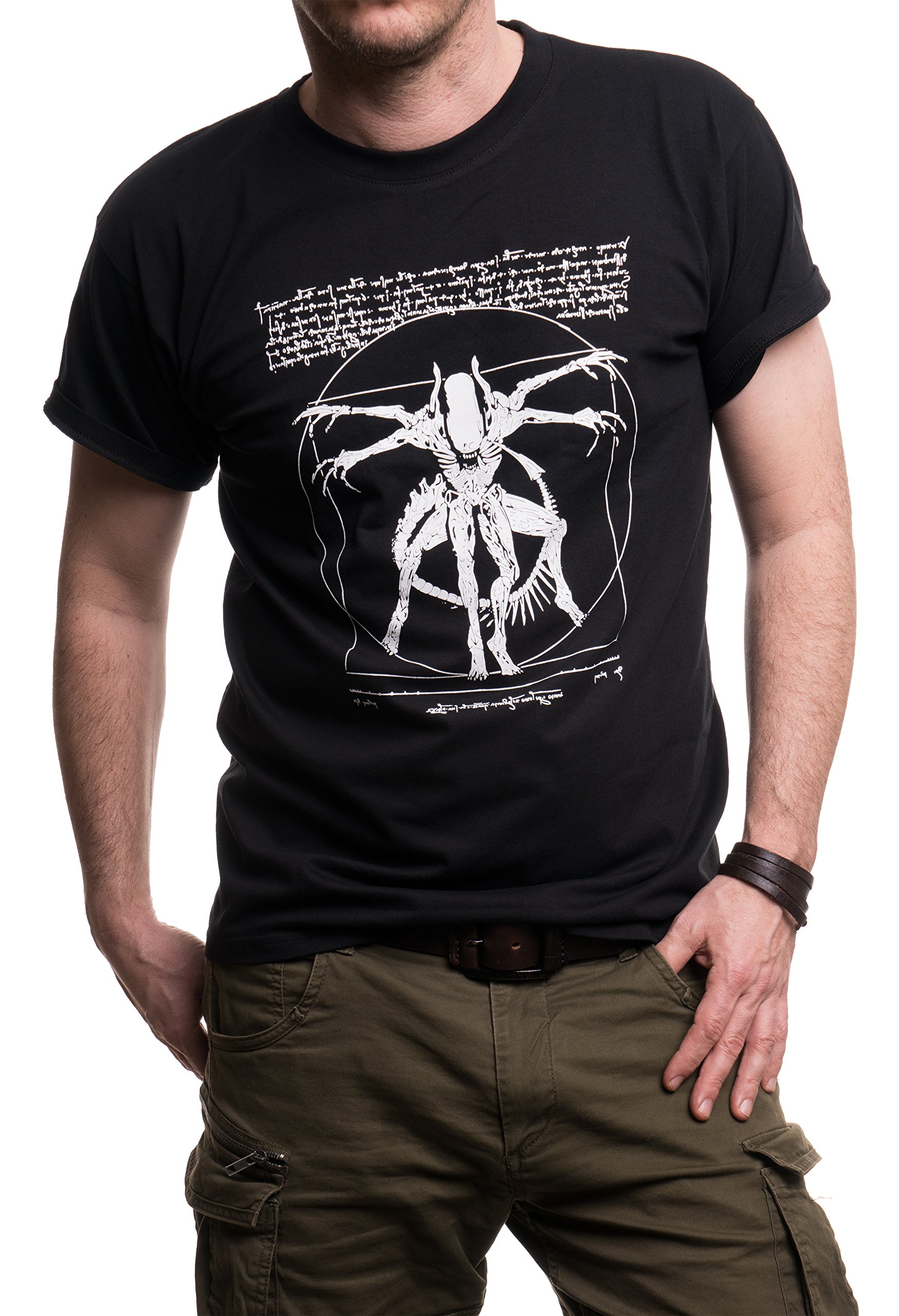 Da Vinci Alien Graphic T-Shirt - Cool Gamer Gifts for Teenagers & Men - Perfect for Gaming Events, Cosplay & Casual Wear