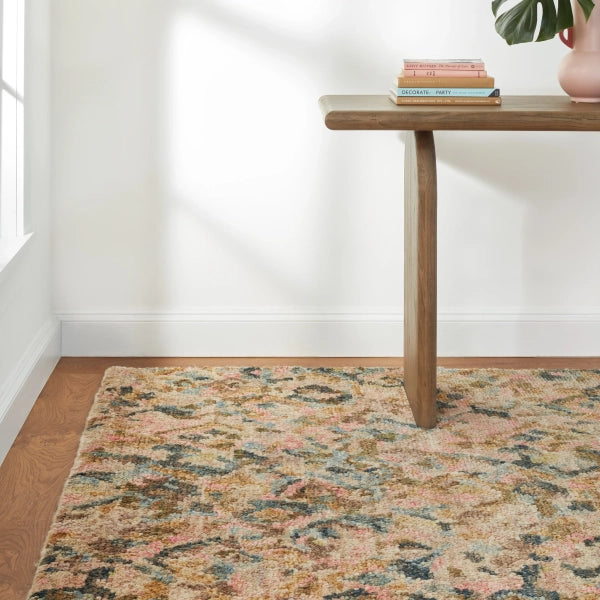 Dash & Albert Keira Multi Hand Knotted Jute Rug - Natural Fiber Area Rug for Living Room, Bedroom & Boho Home Decor - Eco-Friendly & Durable Floor Covering