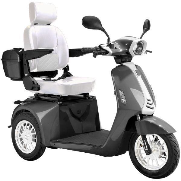 Premium Heavy Duty 3-Wheel Mobility Scooter for Adults - Lightweight & Foldable Electric Scooter with Long Battery Life - Ideal for Seniors, Travel, Shopping & Outdoor Activities