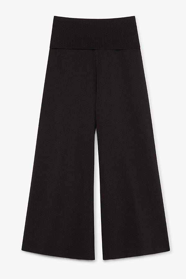 Rogala Stretch Culotte Jumpsuit & Knit Cardigan Set in Black | Comfortable Lounge Wear for Women | Perfect for Yoga, Travel, and Casual Outings