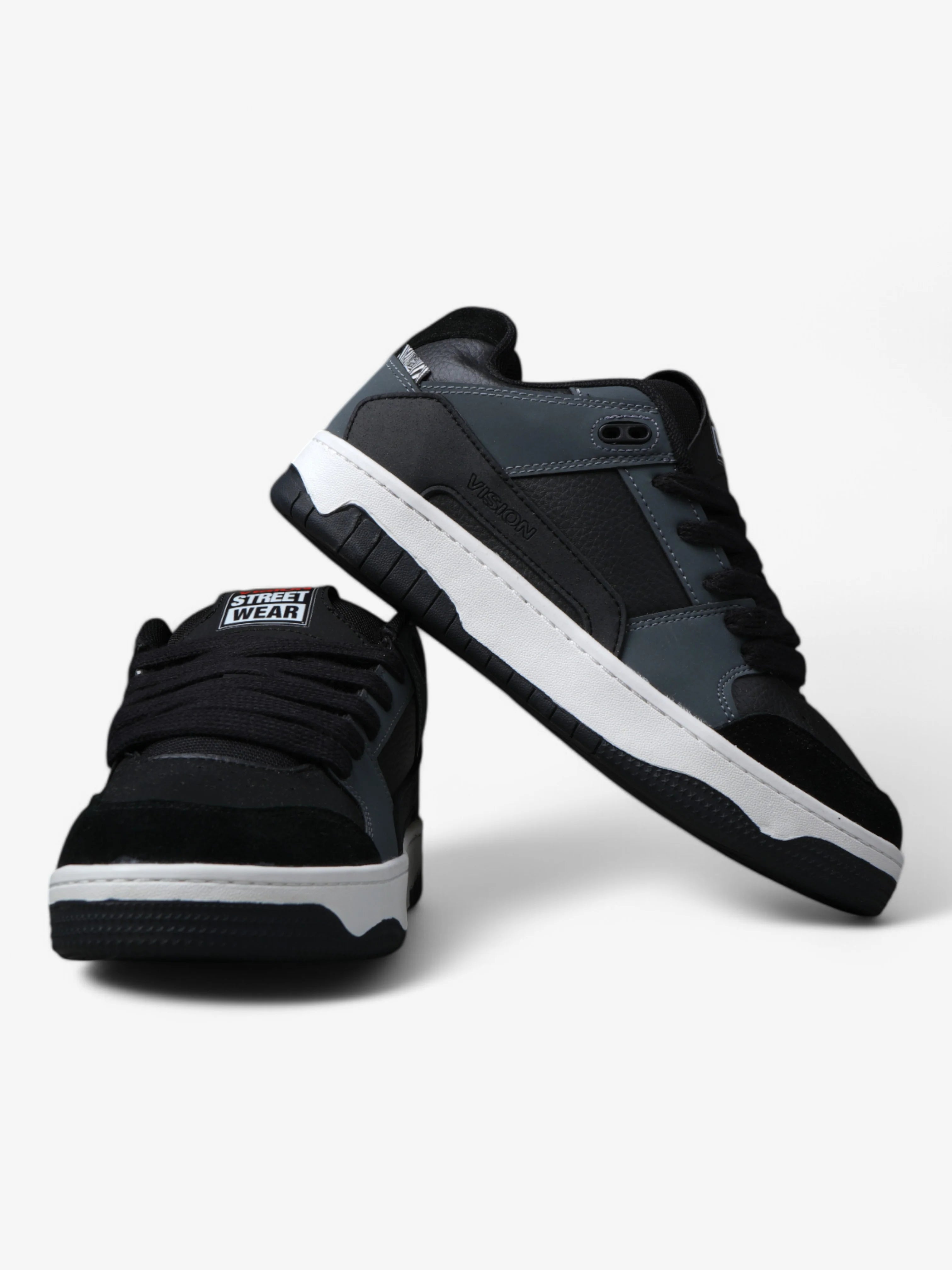 Vision Liberator Black & Gray Sneakers - Lightweight Running Shoes for Men & Women - Perfect for Jogging, Gym Workouts & Casual Wear