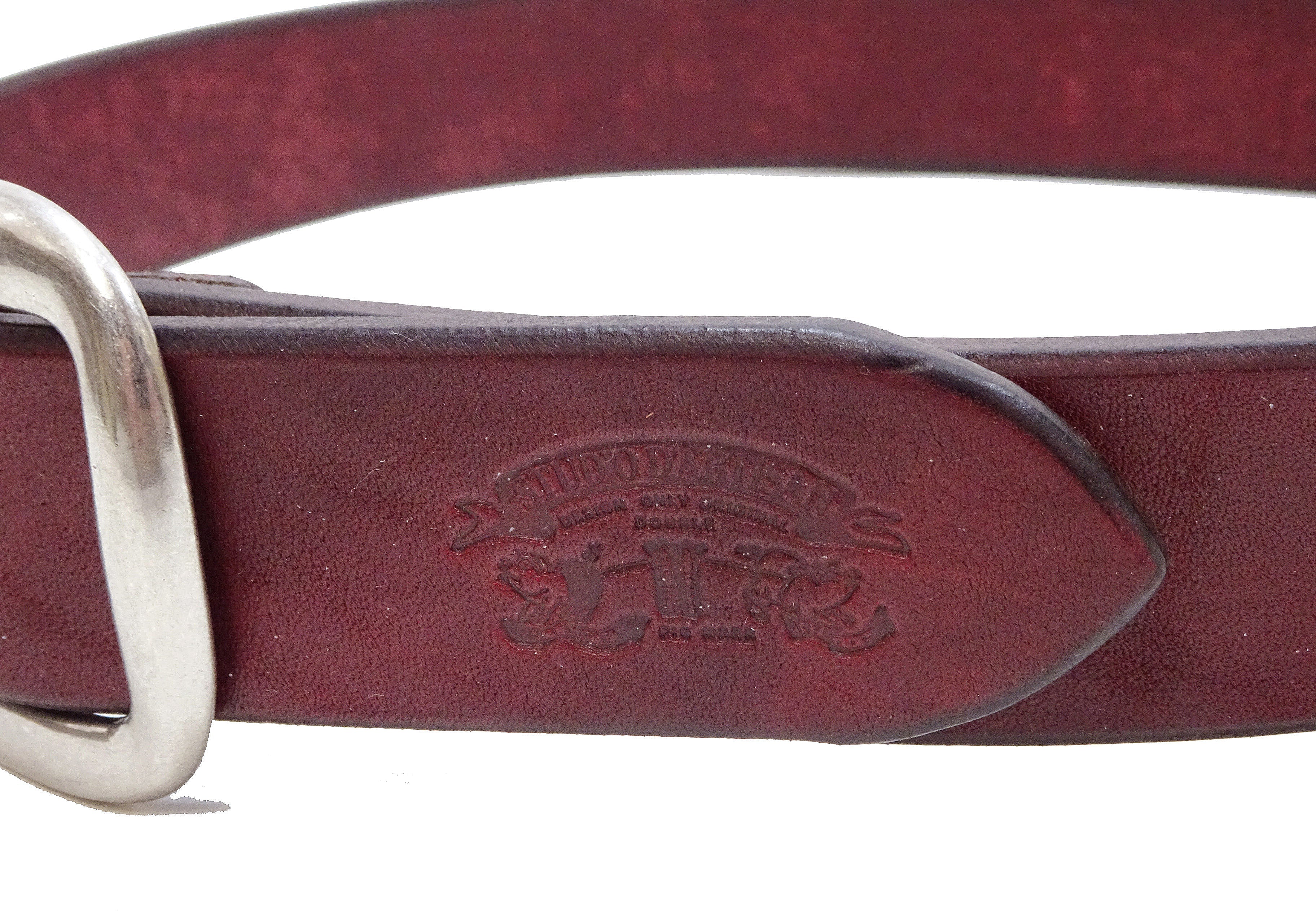 Studio D'artisan Natural Plant Dyed Leather Belt for Men - 38mm Wide, 4.2mm Thick Brownish Earth Colored Casual Belt with Oval Buckle | Perfect for Everyday Wear, Office & Outdoor Activities