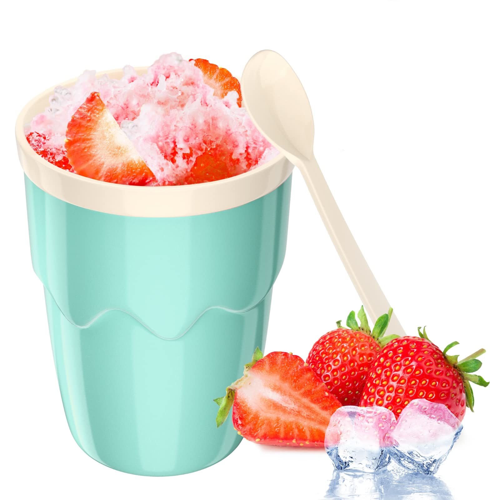 Magic Slushy Maker Cup - Frozen Ice Cup for Smoothies, Milkshakes & Cold Drinks - Perfect for Summer Parties, Kids Treats & DIY Frozen Desserts at Home