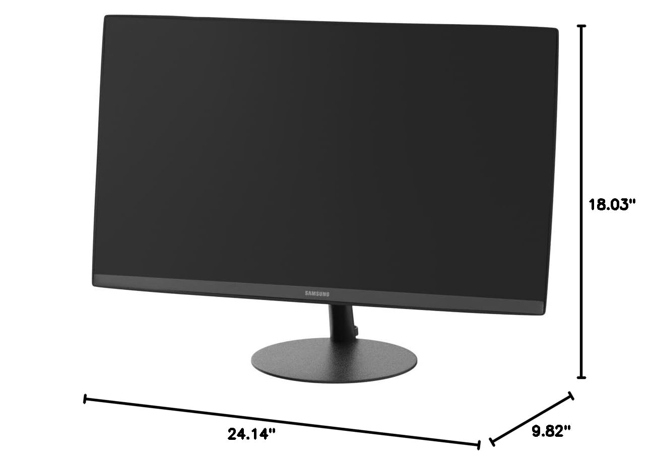 SAMSUNG T550 Series 27-Inch FHD 1080p Curved Computer Monitor with 75Hz Refresh Rate, Built-in Speakers, HDMI & DisplayPort, AMD FreeSync - Ideal for Gaming, Office Work, and Home Entertainment (LC27T550FDNXZA)
