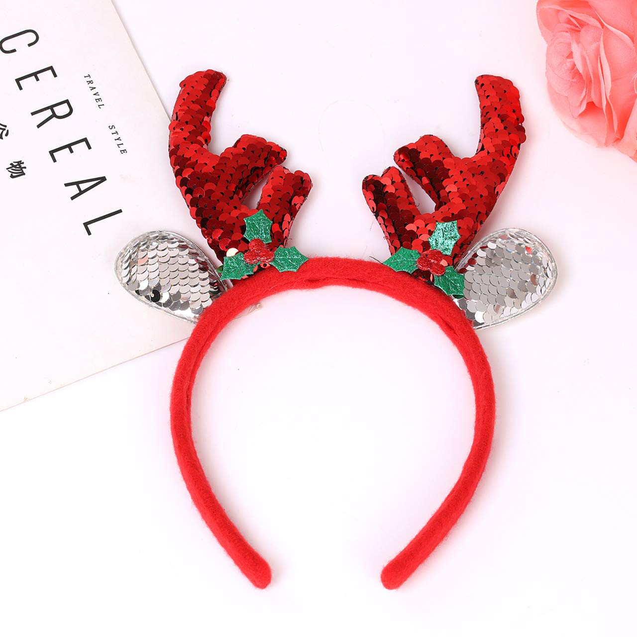 Festive Christmas Headbands for Women - Santa Caps, Elves & Reindeer Costume Headpieces for Holiday Parties & Xmas Photos (Set of 3) | Perfect for Christmas Celebrations, Office Parties & Family Gatherings