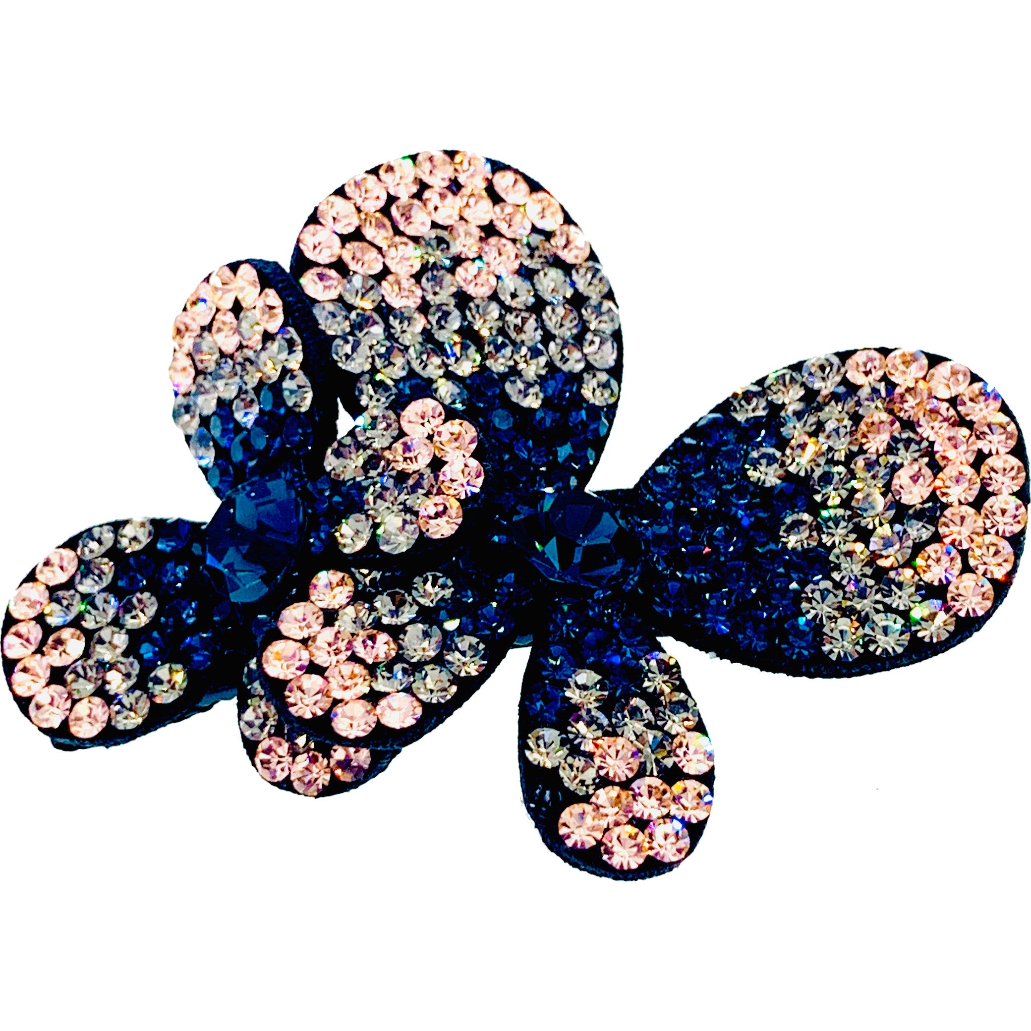 Elegant Laurel Butterfly Hair Clip with Swarovski Crystals - Perfect for Weddings, Parties & Special Occasions