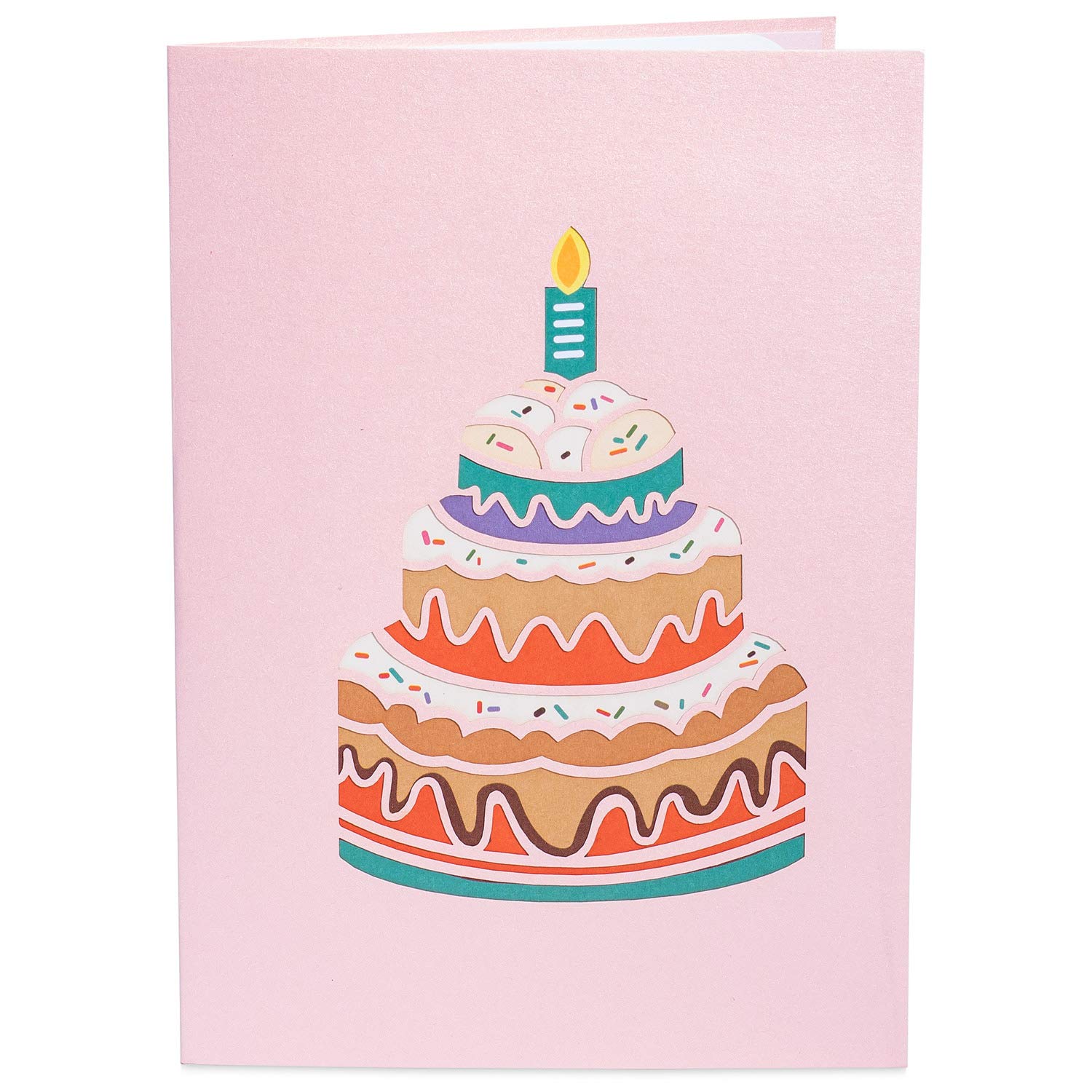 3D Paper Love Birthday Cake Pop Up Greeting Card | Handmade 3D Popup Card for Birthday, Anniversary & Valentine's Day | Perfect for Romantic Gifts, Surprise Parties & Special Occasions