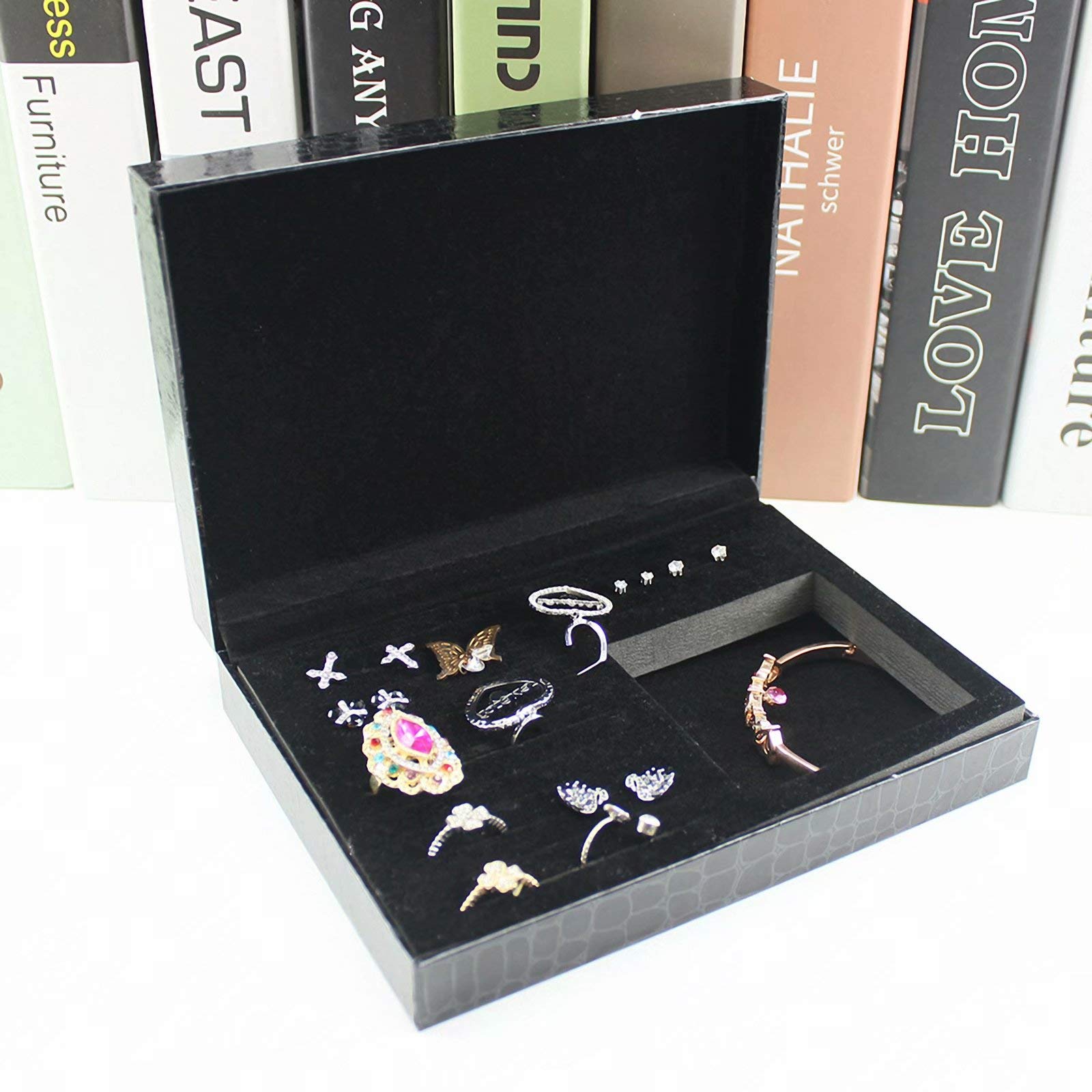5D Diamond Painting Jewelry Box Kit - DIY PU Leather Craft Storage Organizer with Butterfly Design | Perfect for Home Decor, Gift Giving & Jewelry Display