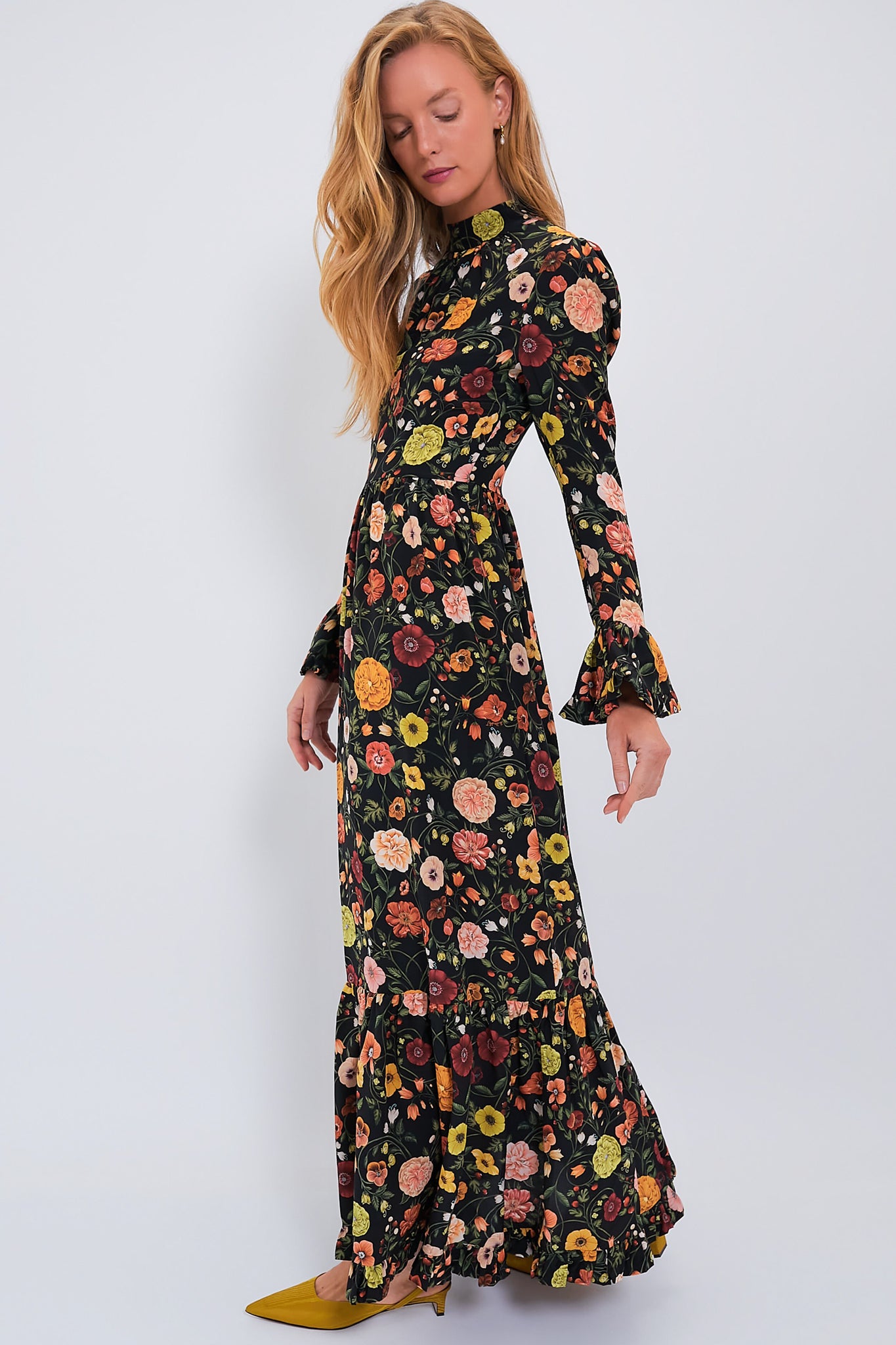 Botticelli Visconti Dress - Elegant Women's Floral Maxi Dress for Summer, Weddings & Special Occasions | Lightweight & Breathable Fabric