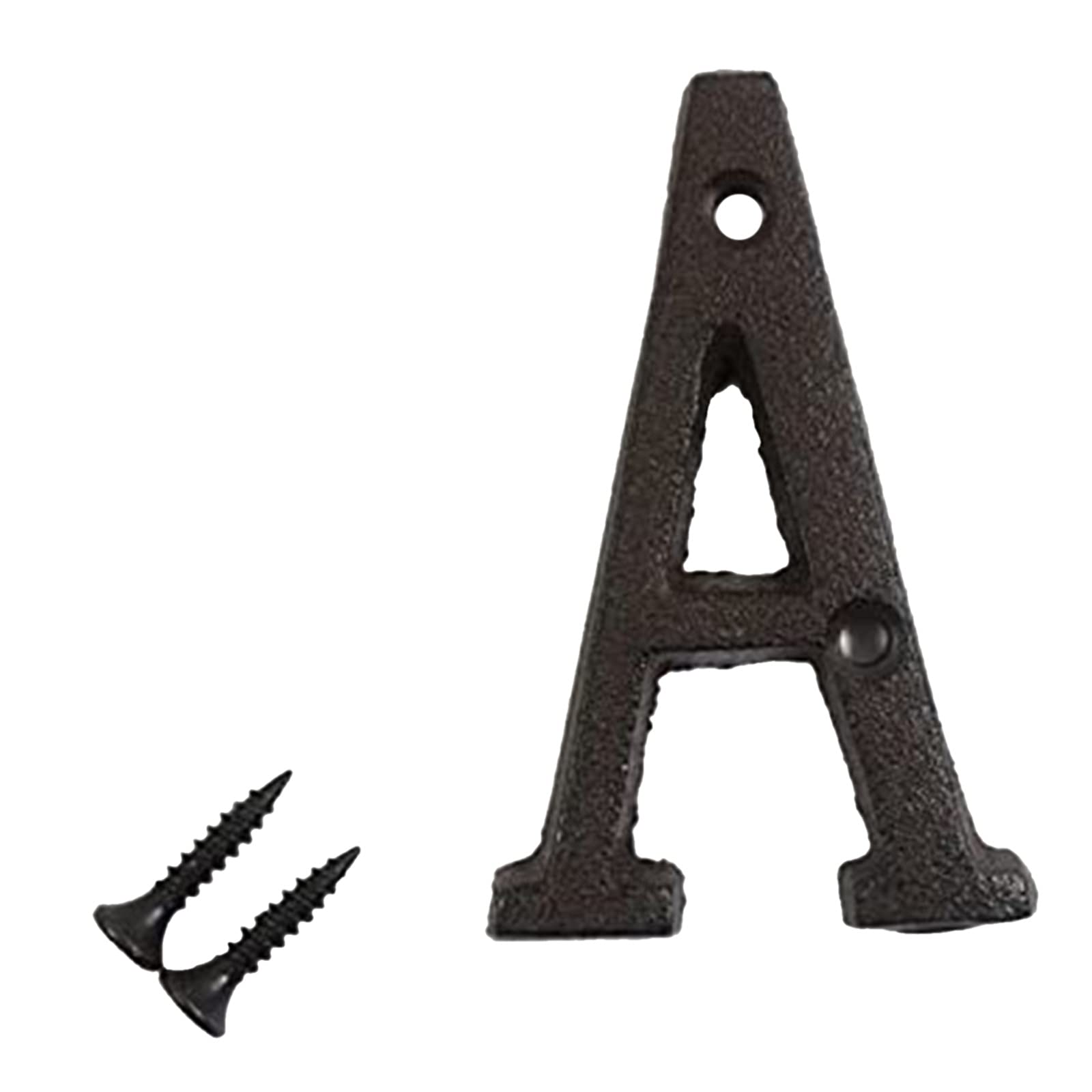 DIY Metal House Numbers - Wrought Iron Letters for Home Decor (Black, Q) - Perfect for Front Door Address Signs, Mailbox Markers & Outdoor Wall Decor