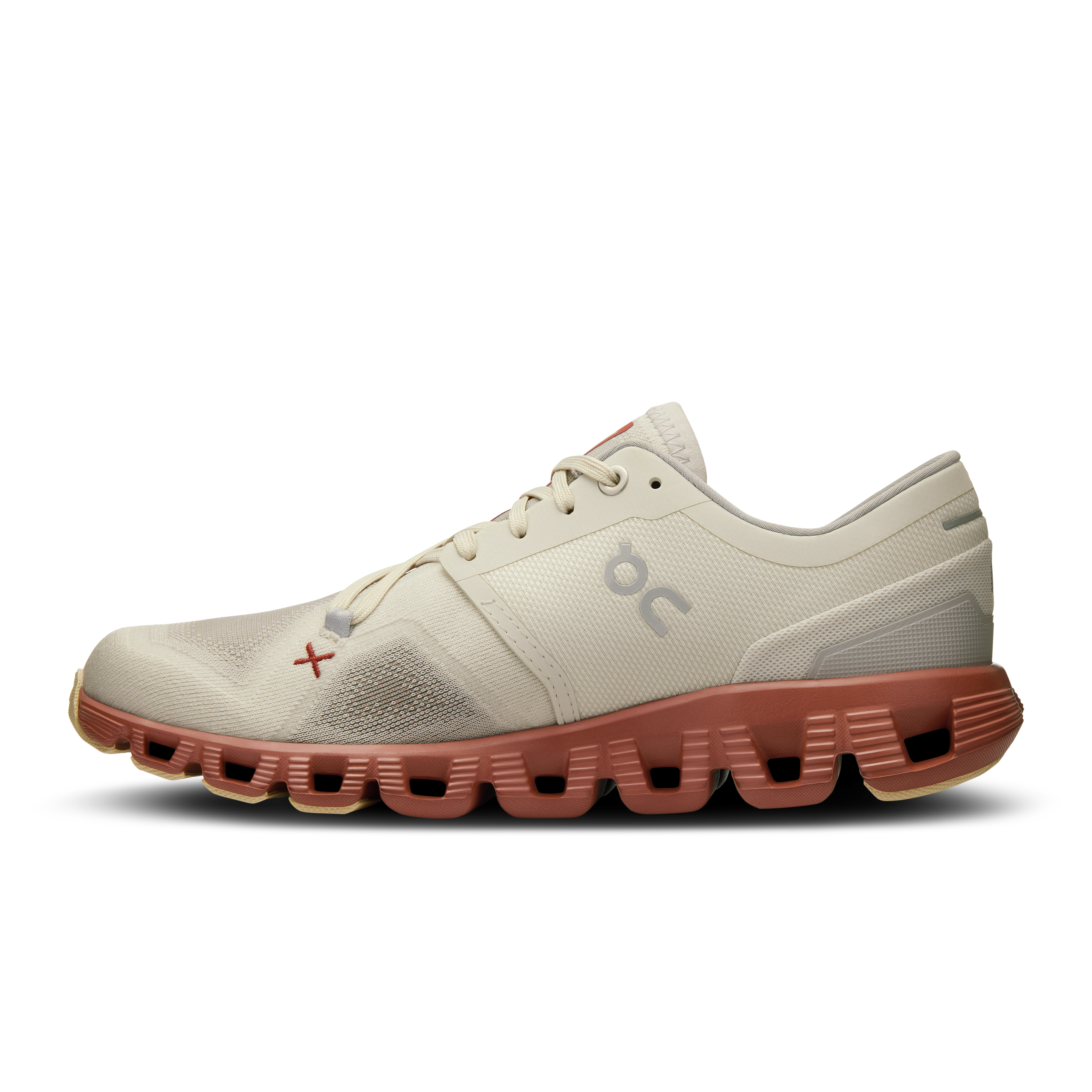 On Running Women's Cloud X 3 Running Shoes - Lightweight & Breathable for Training & Gym Workouts - Ice/Auburn Color - Perfect for Jogging, Fitness & Active Lifestyle