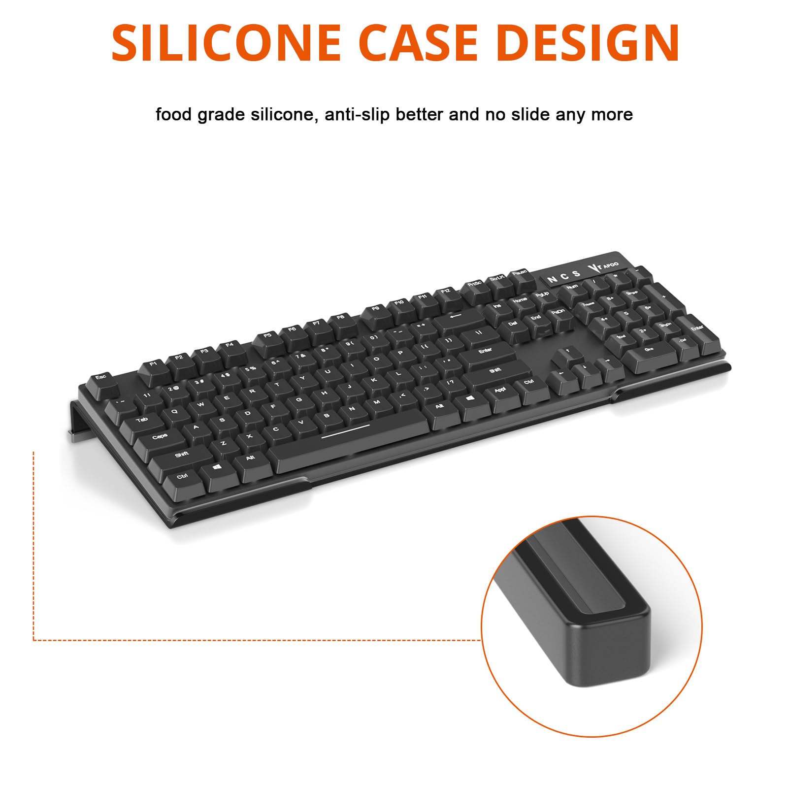 Ergonomic Acrylic Keyboard Stand for Office & Home - Anti-Slip