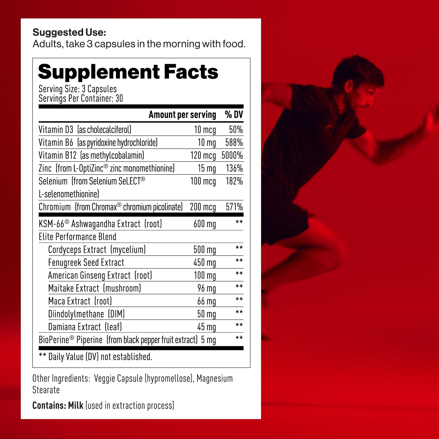 Mdrive Elite Natural Energizing Booster - Daily Nutrition & Protein Powder for Immune Health, Energy, Stress Relief, Cardio, VO2Max, Lean Muscle, Digestion & Recovery | Perfect for Athletes, Fitness Enthusiasts & Busy Professionals