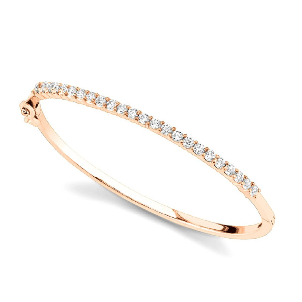 1.50 Carat Round Diamond Classic Bangle Bracelet for Women | Elegant Wedding, Anniversary & Special Occasion Jewelry Gift