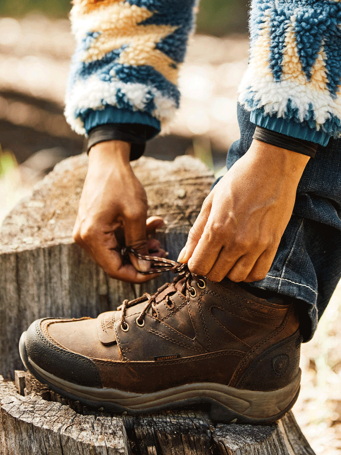 Ariat Women's Terrain Waterproof Hiking Work Boots - Copper Brown | Outdoor Hiking, Camping & Work Boots for Women