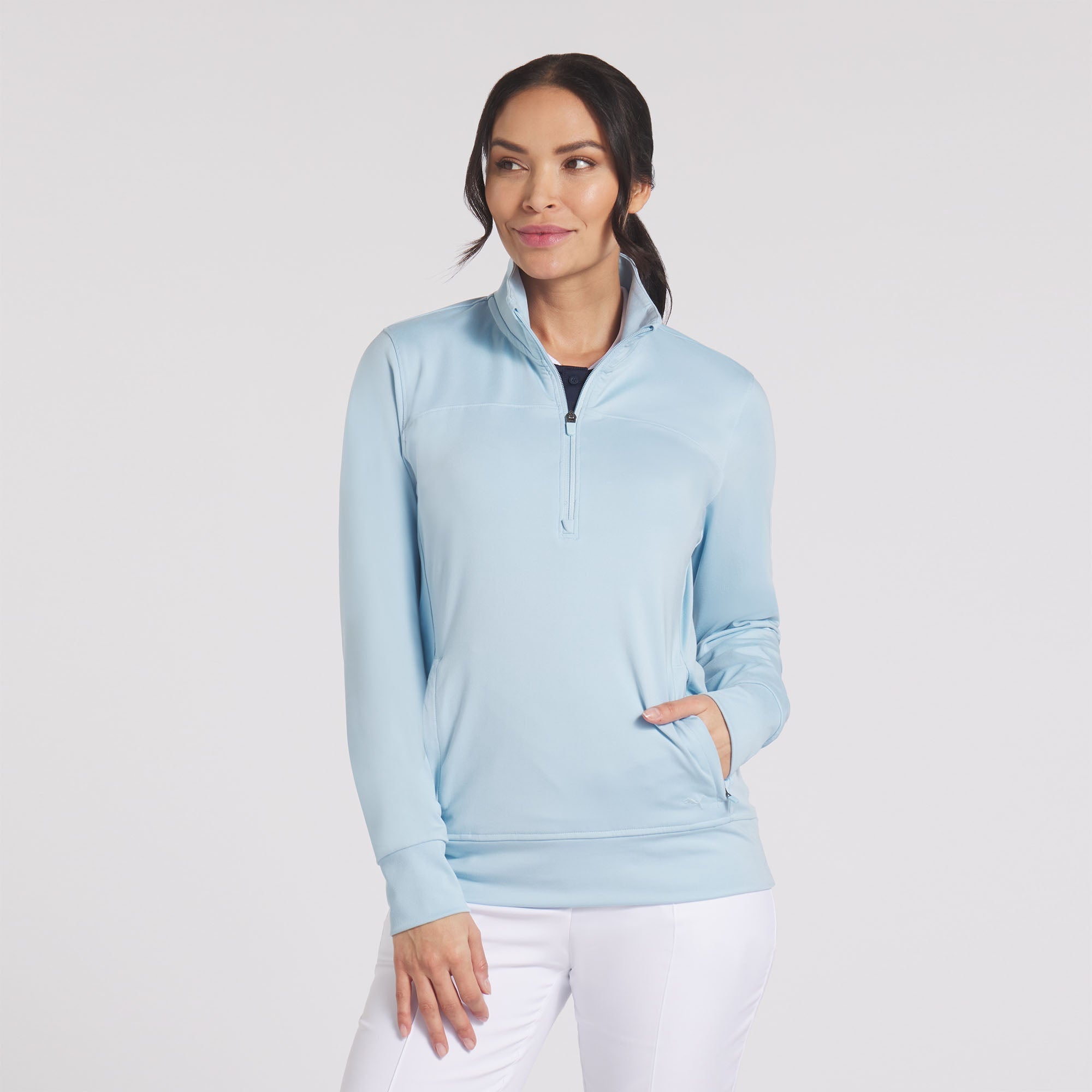 Women's CLOUDSPUN Isla Golf 1/4 Zip Pullover - Lightweight & Breathable Performance Golf Shirt for Women - Perfect for Golfing, Running & Outdoor Activities