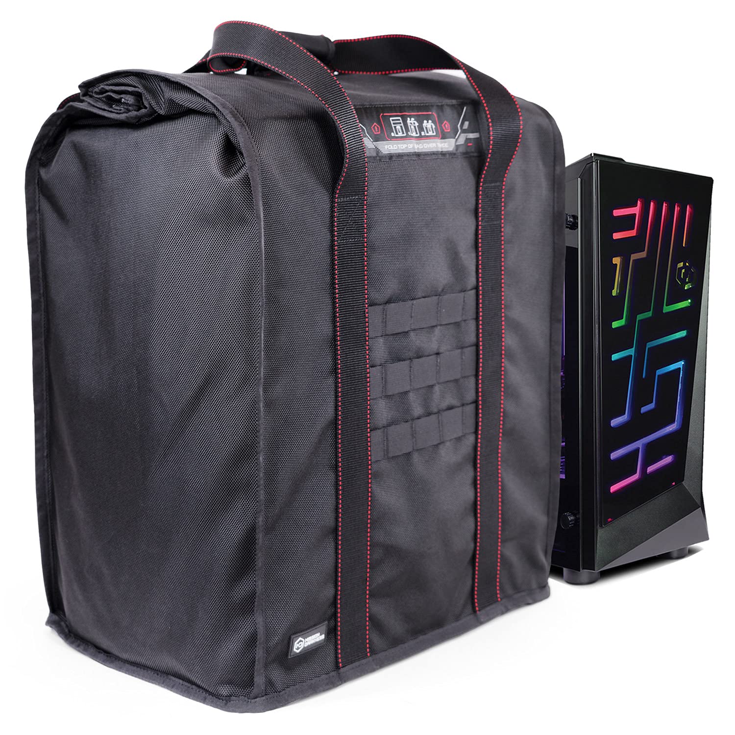 Mission Darkness T10 Faraday Bag for Computer Towers & XL Electronics - Military-Grade Faraday Cage for Digital Forensics, EMP Protection & RF Signal Blocking | Ideal for Preppers, Data Security & Emergency Preparedness
