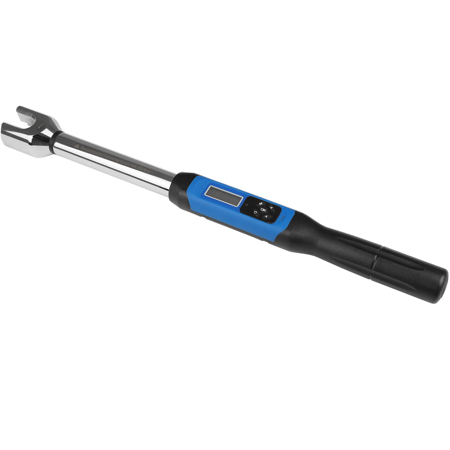 ZAC Digital Torque Wrench (200-250 N·m) - Electronic Torque Spanner with Preset Value, Audible & Visual Alarm for M24 BT50 Pull Studs - Perfect for CNC Machine Maintenance, Automotive Repair and Industrial Assembly