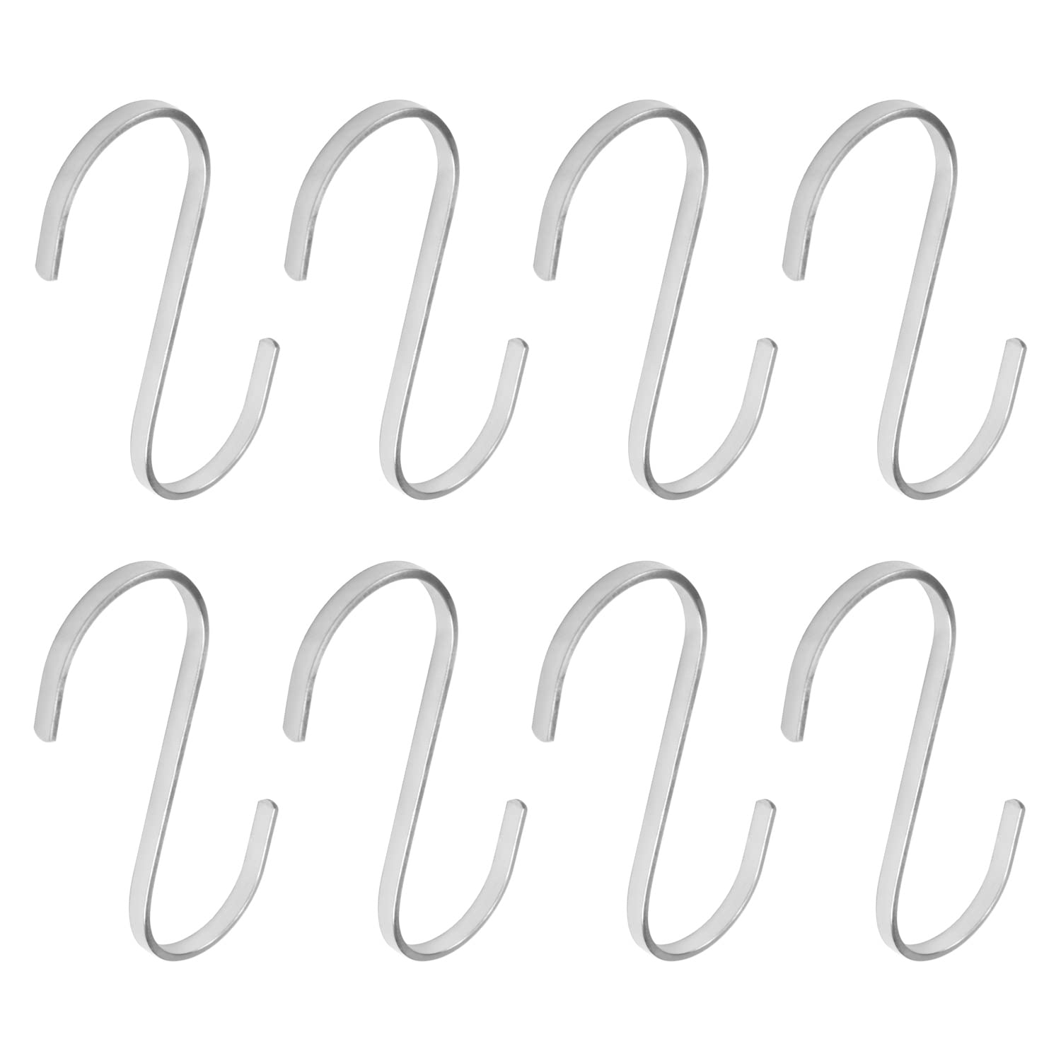 MroMax 304 Stainless Steel S Hooks - 8Pcs, 112mm/4.41