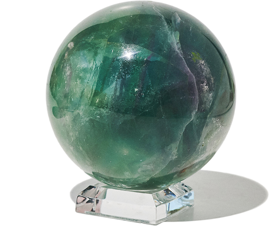 Natural Fluorite Crystal Sphere - Healing Stone for Meditation, Energy Balancing & Home Decor | Perfect for Reiki, Feng Shui & Spiritual Practices