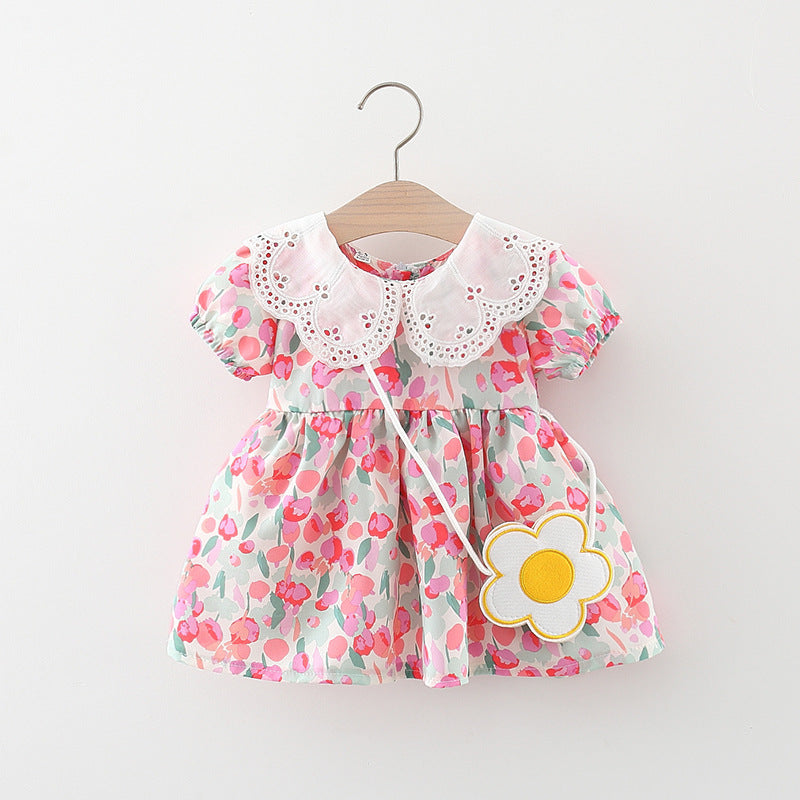 Stylish Graffiti Print Doll Collar Dress for Women - Perfect for Casual Outings, Parties, and Streetwear Fashion