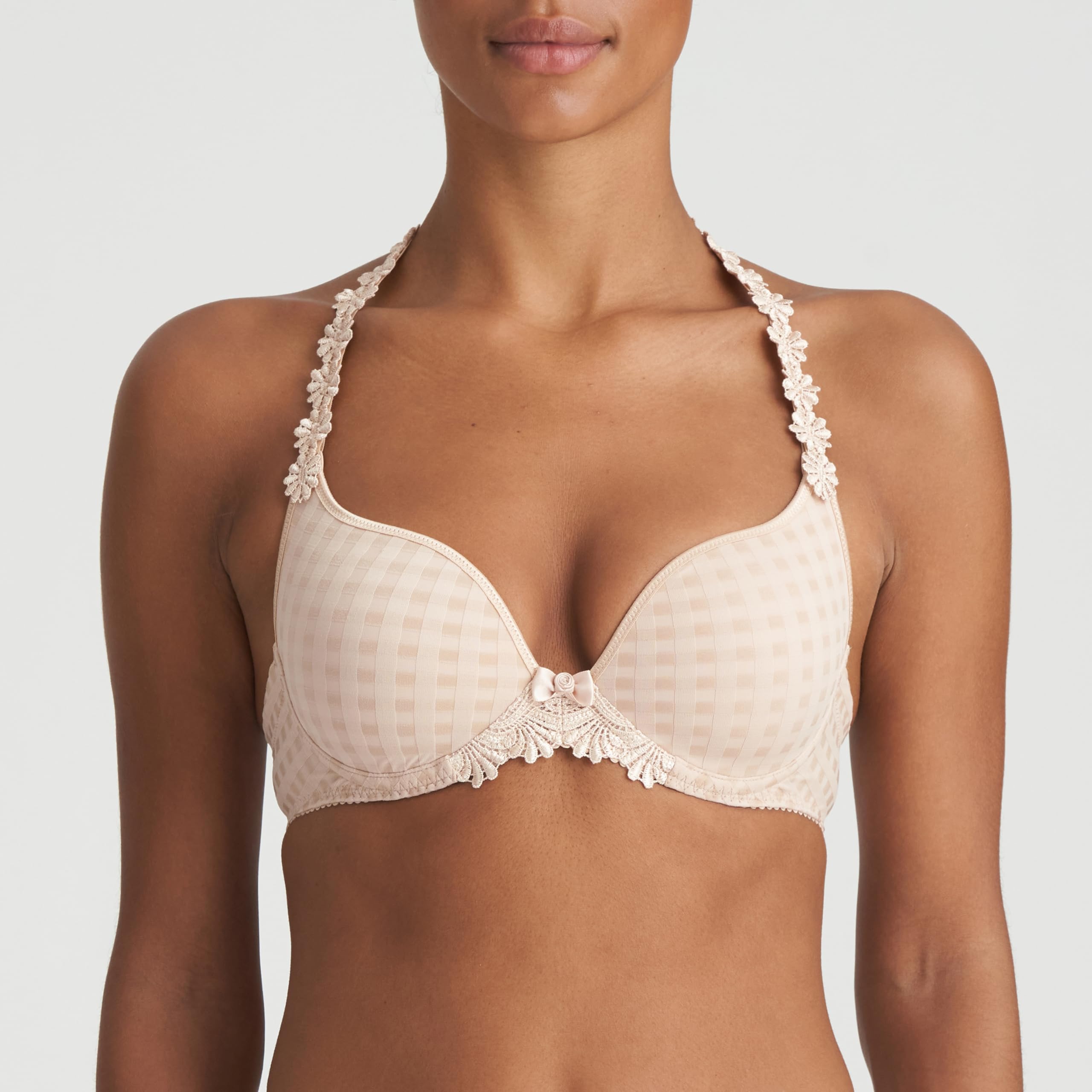 Avero Convertible T-Shirt Bra - Wireless Comfort, Seamless Design, Adjustable Straps (Cafe Latte, 34B) | Perfect for Everyday Wear, Workouts & Layering Under Clothes