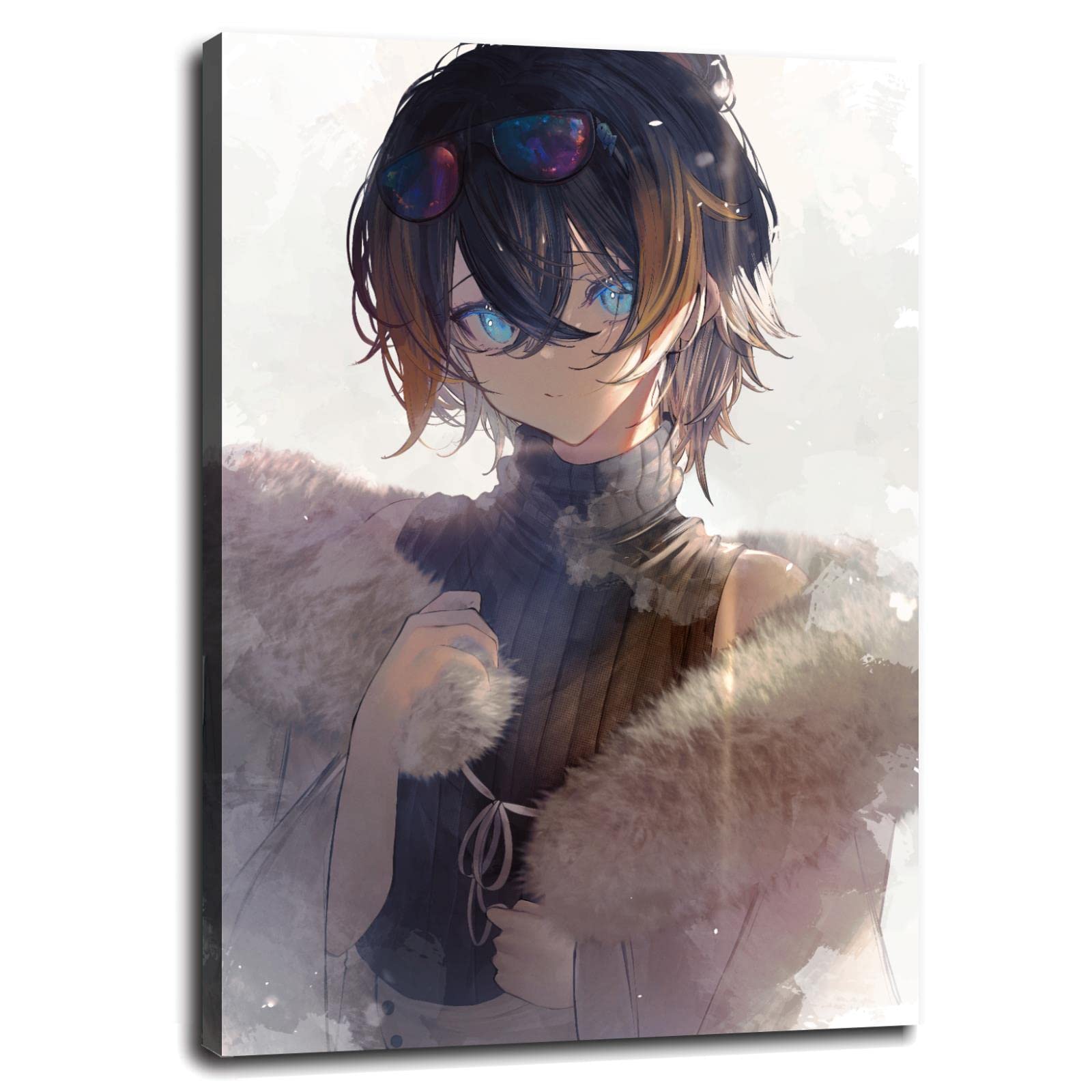 Anime Girl 2D Loli Poster - 36x24 Inch Framed Canvas Wall Art for Home & Office Decor | Perfect for Anime Fans, Gaming Rooms & Kawaii Aesthetic Spaces
