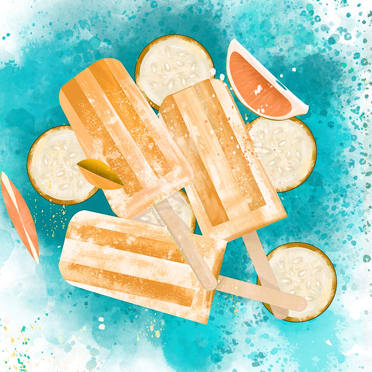 BPA-Free Silicone Popsicle Molds - 10 Cavity Cone Shaped Ice Pop Maker with Sticks & Funnel for Homemade Frozen Treats - Perfect for Summer Parties, Kids Snacks & Healthy Dessert Making