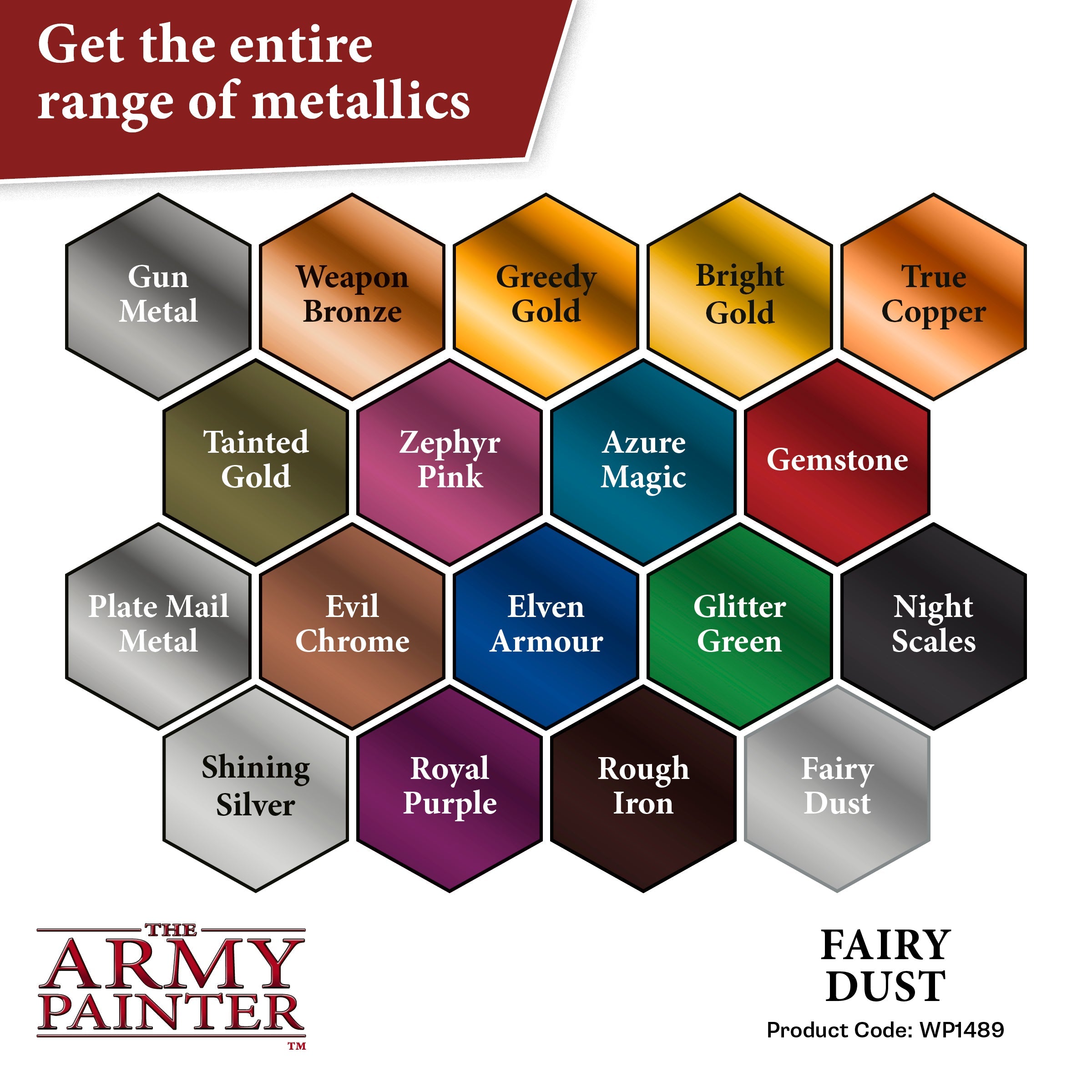 Warpaints Metallics: Fairy Dust - Premium Metallic Acrylic Paint for Cosplay, Nail Art & DIY Crafts - Perfect for Halloween, Fantasy Makeup & Creative Projects