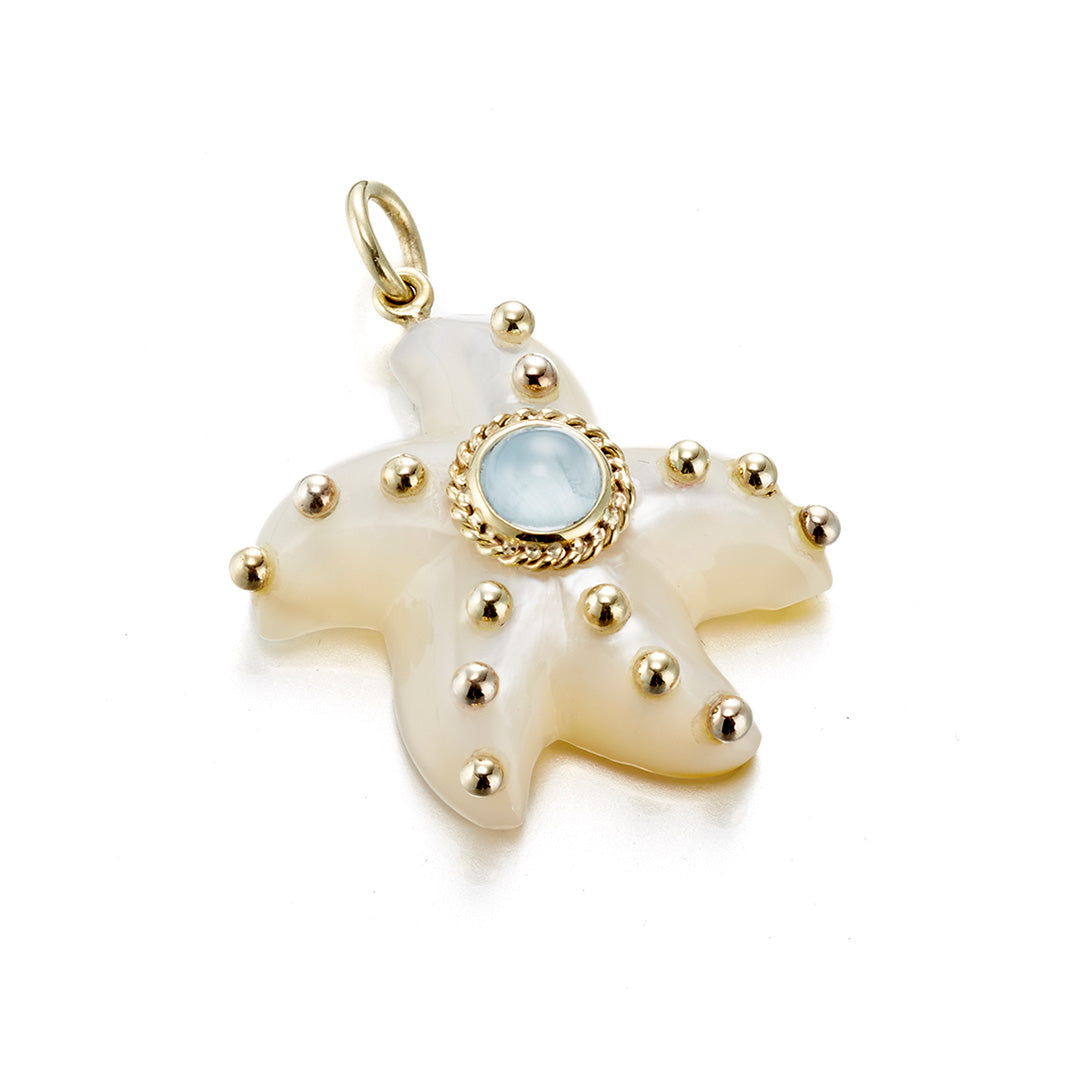 Starfish Charm Pendant Necklace - Sterling Silver Beach Jewelry for Women - Perfect for Summer Vacations, Beach Weddings & Boho Fashion