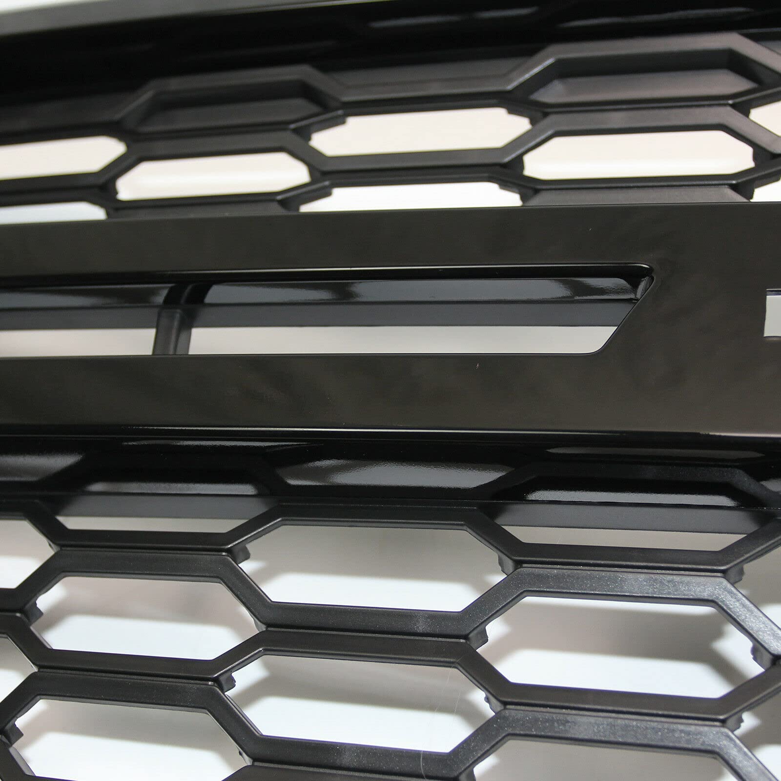 Gloss Black Front Bumper Grille Replacement for 2015-2020 Chevrolet Tahoe Suburban LS LT | Durable Grill Intake Cover | Perfect for Off-Roading & Car Customization
