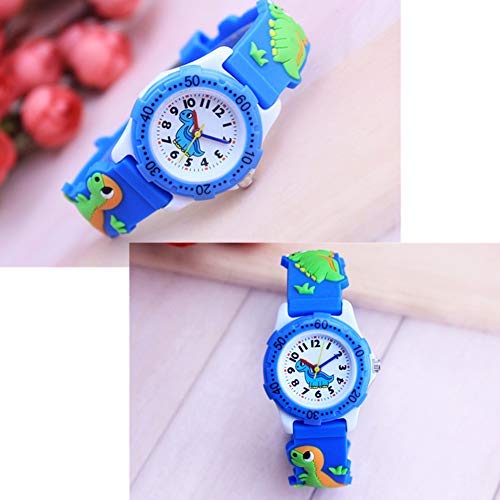 ELEOPTION Kids Watch for Girls & Boys - Waterproof Analog Digital Watch with 3D Cute Cartoon Design, Soft Silicone Strap - Perfect Birthday Gift for Toddlers, School & Outdoor Activities