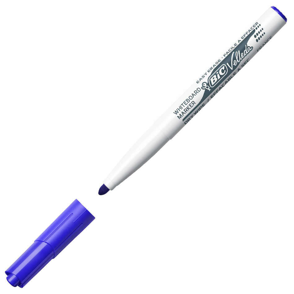 BIC Velleda 1741 Dry Erase Whiteboard Markers - Pack of 12, Low-Odor, Non-Toxic, for Classroom, Office & Home Use - Perfect for Teachers, Students & Professionals
