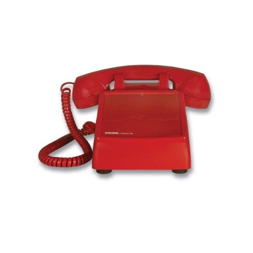 Viking Electronics VK-K-1900D-2 Red Hotline Desk Phone - New in White Box - Reliable Office Communication Device for Call Centers & Emergency Services