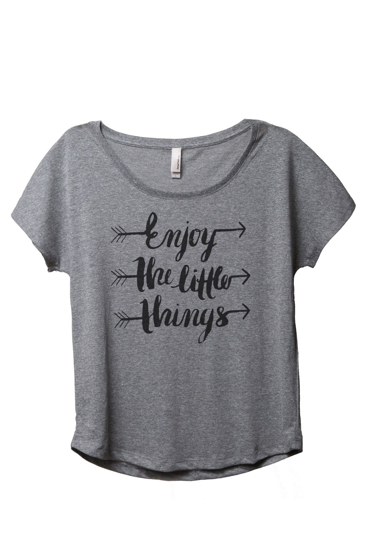 Women's Slouchy Dolman T-Shirt - Soft Heather Grey Casual Tee for Everyday Wear | Perfect for Lounge, Yoga & Weekend Outfits