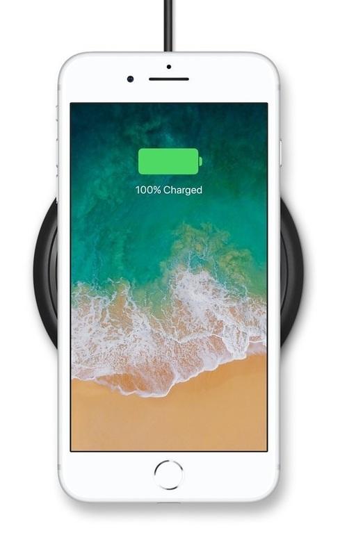 Mophie Universal Wireless Charging Pad - 7.5W Fast Qi-Certified Charger for iPhone, Samsung Galaxy, AirPods | Perfect for Home, Office & Nightstand Charging