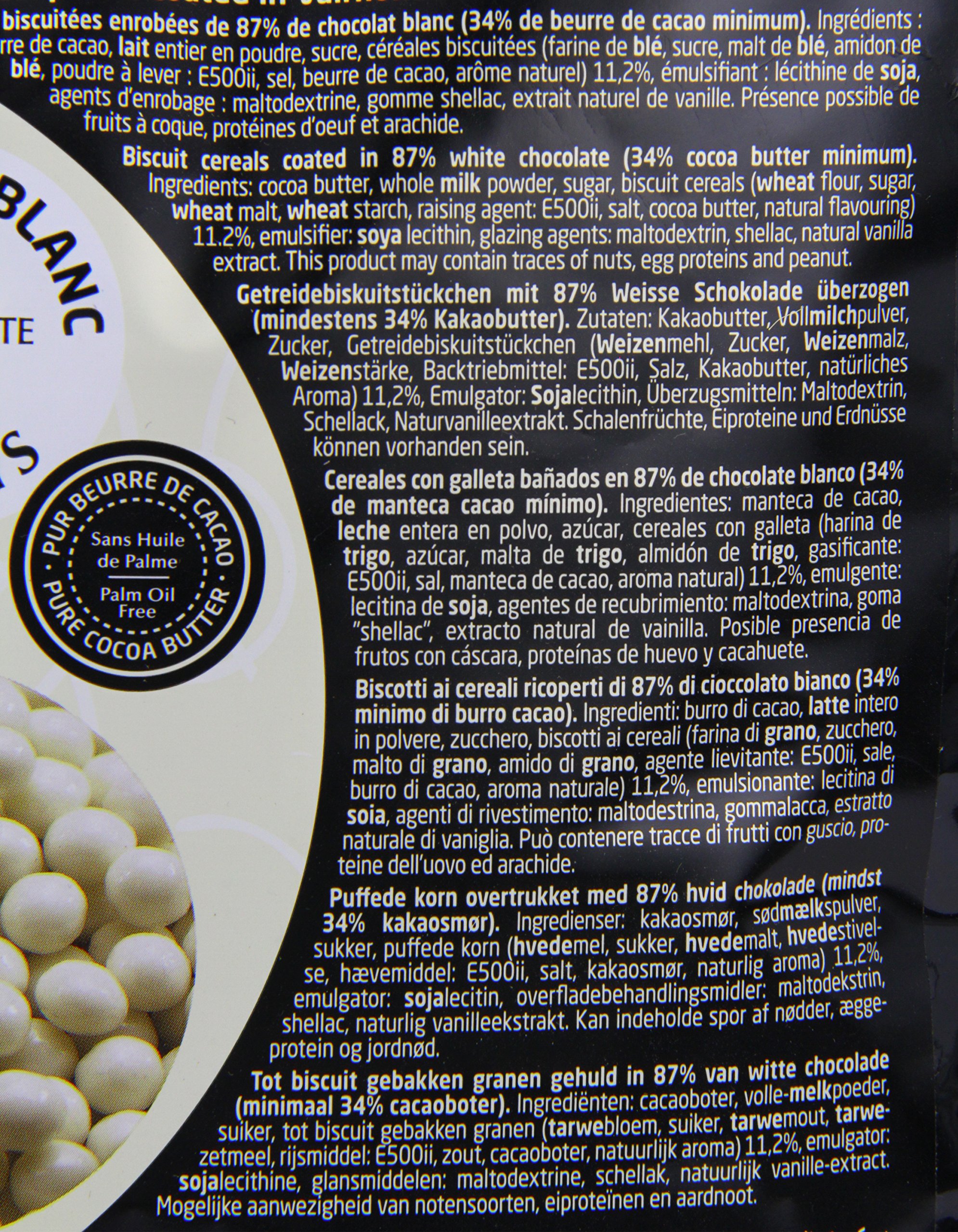 Valrhona Opalys Crunchy Pearls - Premium White Chocolate Baking Decorations for Cakes, Desserts & Pastries | Perfect for Home Bakers & Professional Chefs