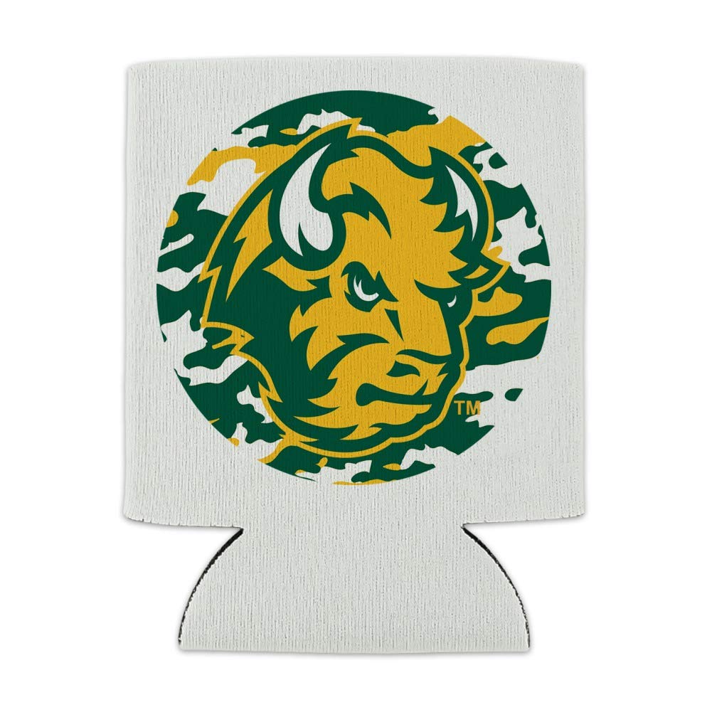 North Dakota State Camo Can Cooler - Insulated Collapsible Drink Sleeve for Beer & Soda - Perfect for Tailgating, Camping & Outdoor Adventures