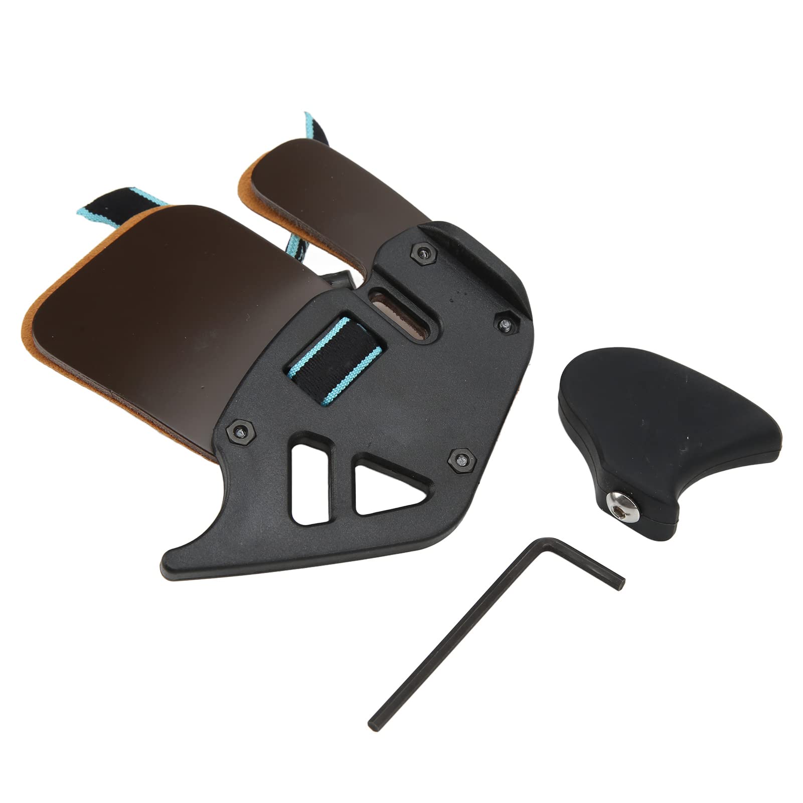 Recurve Bow Finger Guard - Double Layer Adjustable Leather Archery Finger Tab with Buckle for Traditional Bows | Perfect for Target Practice & Hunting