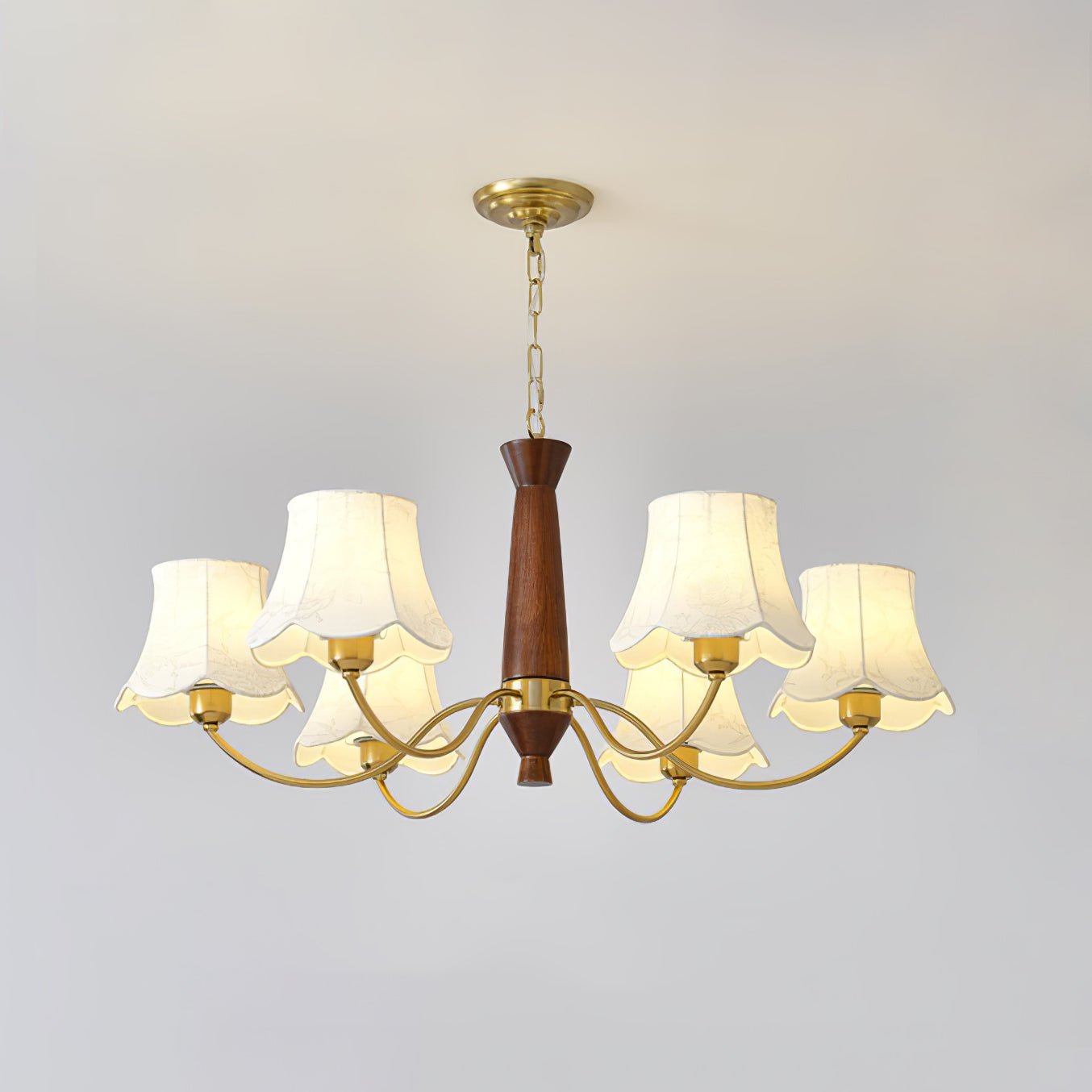 Walnut Wood & Brass