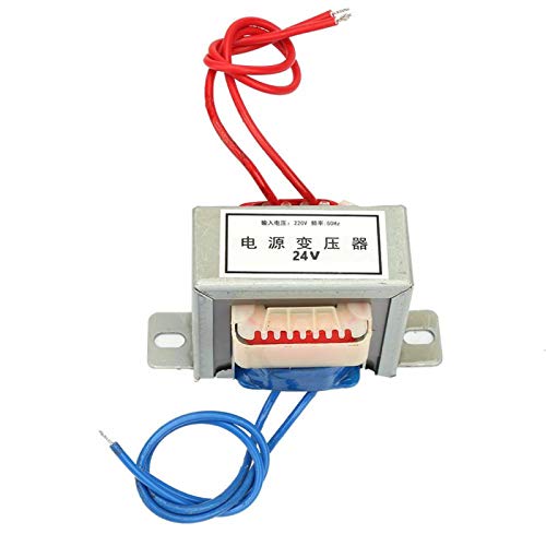 24V Single Power Transformer - High-Quality Copper Wire EI Transformer for Electric & Electronic Projects - Perfect for DIY, Power Supply, and Industrial Applications