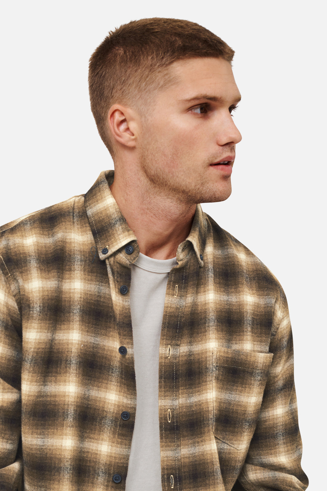 Sicario Long Sleeve Shirt for Men - Brown Multi Color Casual Button Up Shirt | Perfect for Outdoor Adventures, Streetwear & Everyday Fashion