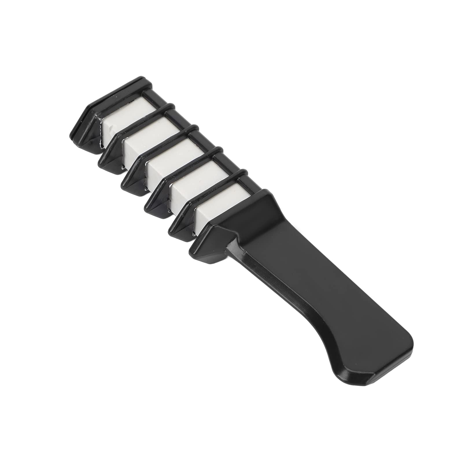 Temporary Hair Chalk Comb - Portable & Disposable Hair Dye Comb for Cosplay, Halloween & Parties - Safe Hair Color Styling Tool (White) | Perfect for Costume Events, Festivals & Creative Hairstyles