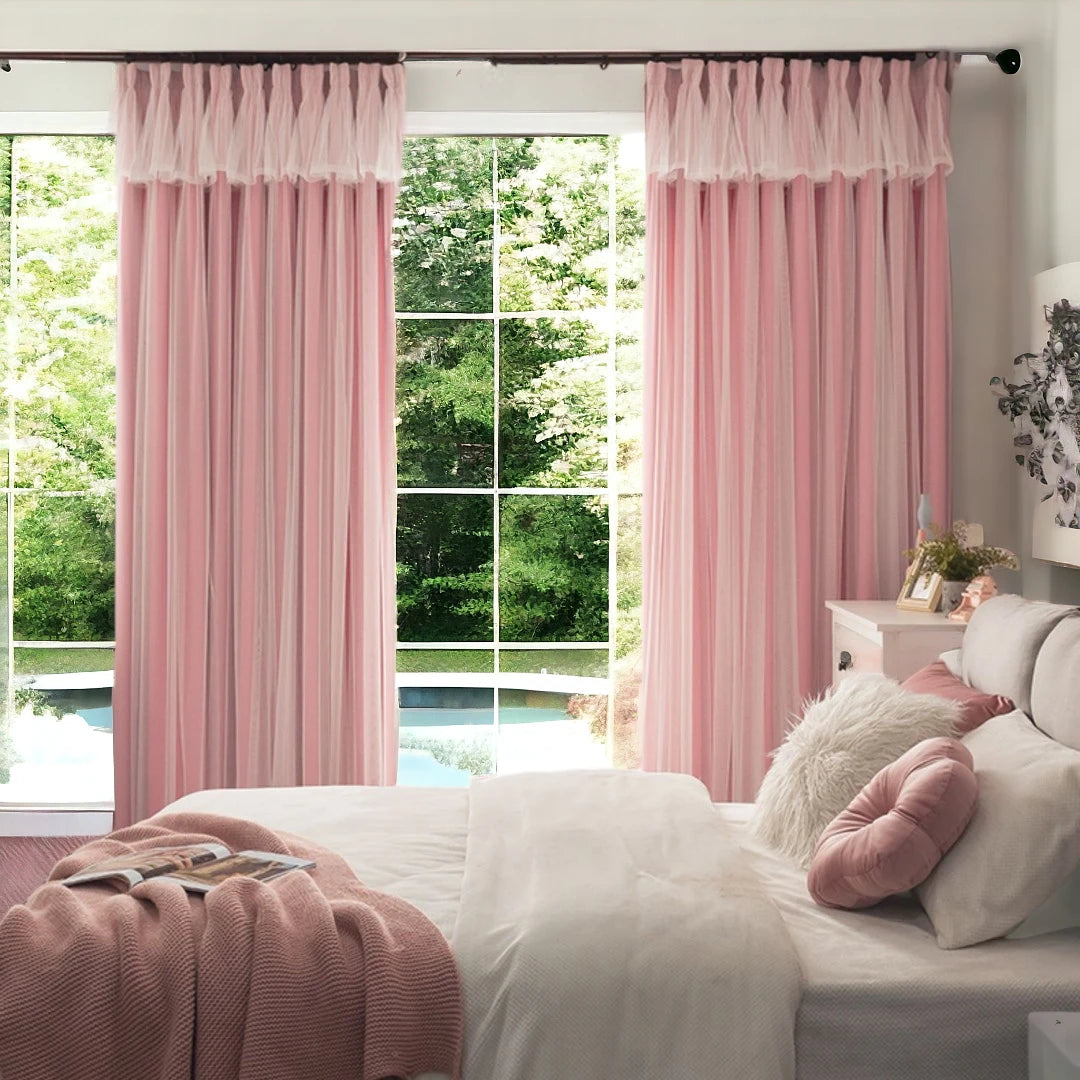 Annalise Two-Layer Soundproof & Thermal Blackout Curtains - Custom Size for Bedroom, Nursery & Home Theater - Noise Reducing & Energy Saving Window Treatment