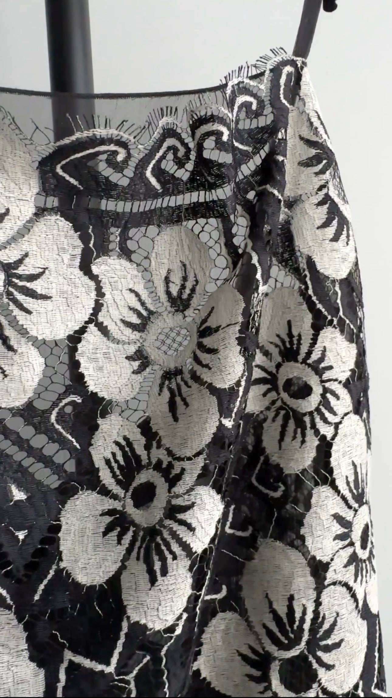 Chanel 06A Black & Grey Camellia Lace Tank Top Women's Sleeveless Blouse FR38 (S) - Perfect for Evening Parties & Special Occasions