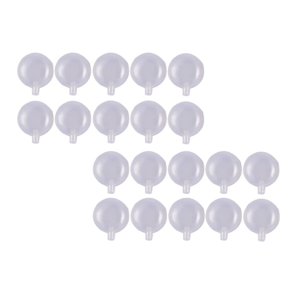 Kisangel 100PCS 27MM Squeaky Dog Toys - Pet Toy Repair Squeakers, Rattle Balls & Whistle Noise Makers for DIY Sewing - Replacement Parts for Dog, Cat & Baby Toys (White) - Perfect for Pet Training, Enrichment & Interactive Play